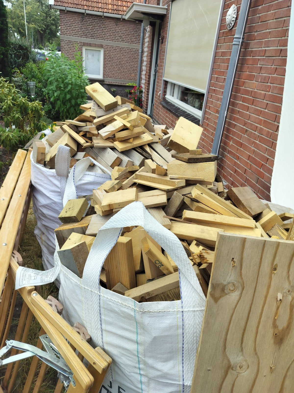 big bag met hout voor de kachel brandhout, Minder dan 3 m³, Ophalen, Overige houtsoorten