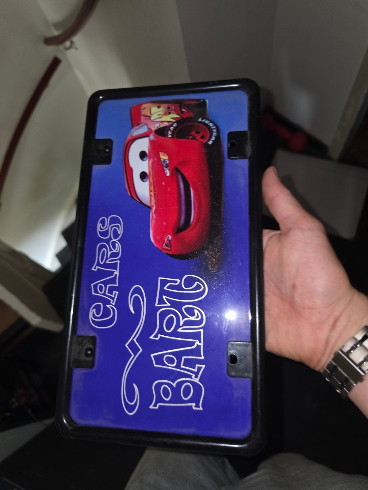 Naambordje slaapkamer Cars - Bart, Ophalen of Verzenden