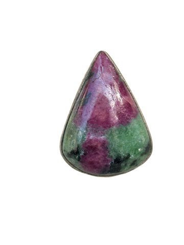 Robijn in Zoisiet Ring Edelsteen Ringen Druppel Sieraden, Overige materialen, Overige kleuren, Vanbeeksaar4@gmail.com, Nieuw