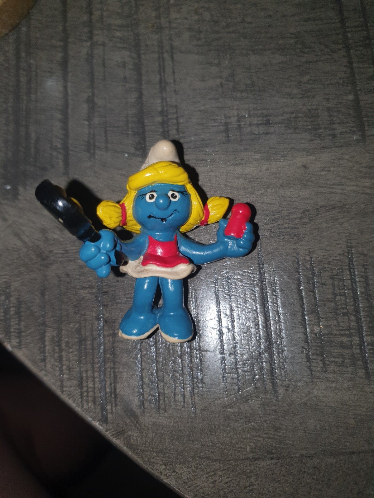 Te koop leuke smurfin 1982 Schleich, Ophalen of Verzenden, Zo goed als nieuw