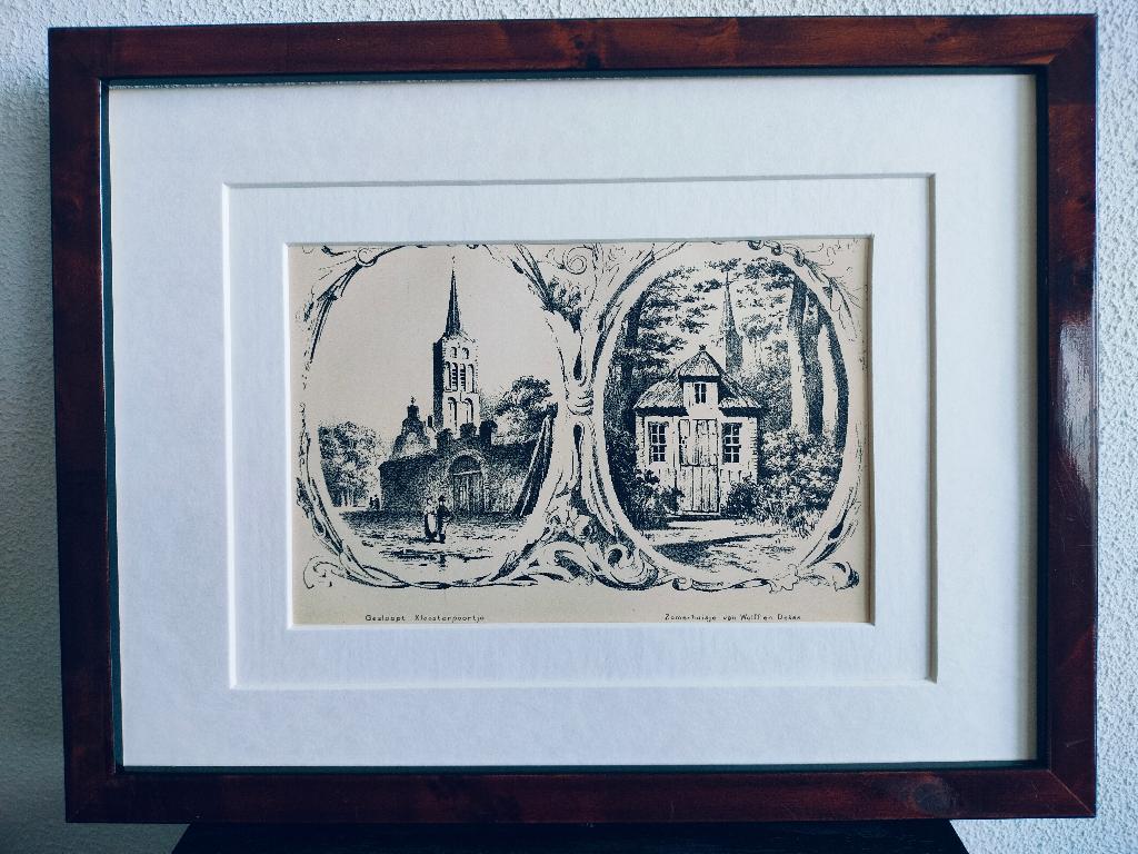 Craandijk Litho Beverwijk Kloosterpoort Wolff Deken 1880 82), Ophalen of Verzenden