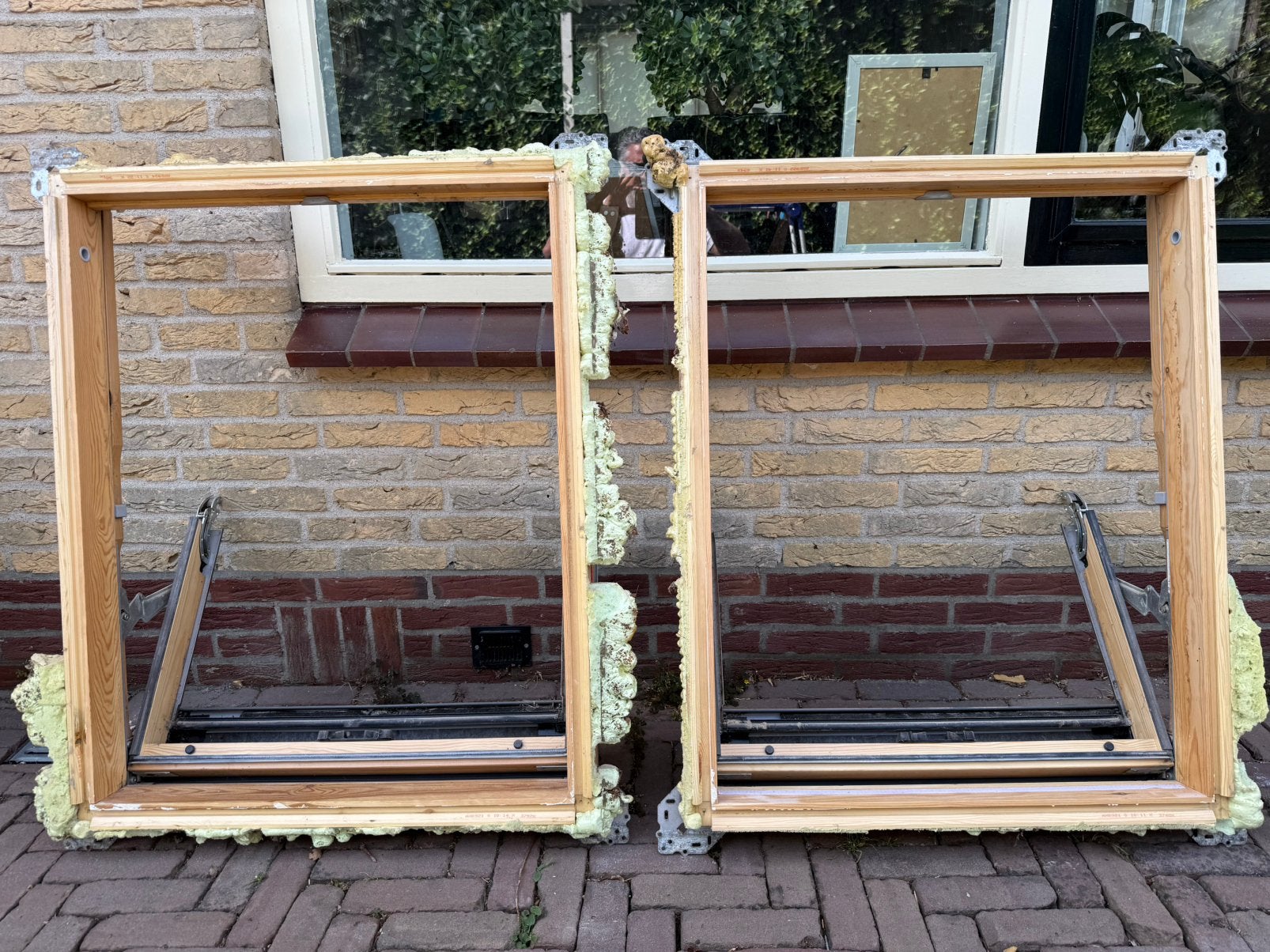 2 x Felux kantel dakraam met 1x zonwering, Ophalen, Gebruikt, Overige typen, Minder dan 200 cm