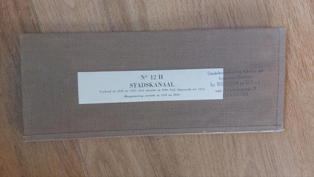 12H Stadskanaal Gieterveen Buinen Stafkaart uit 1954, Topografische Dienst Nederland, Ophalen of Verzenden, 1800 tot 2000, Nederland