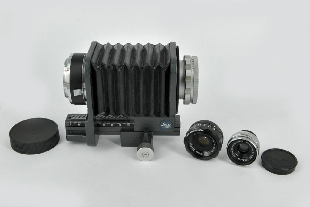 VINTAGE LEITZ BALG +2 LENZEN , GERESERVEERD, Ophalen of Verzenden