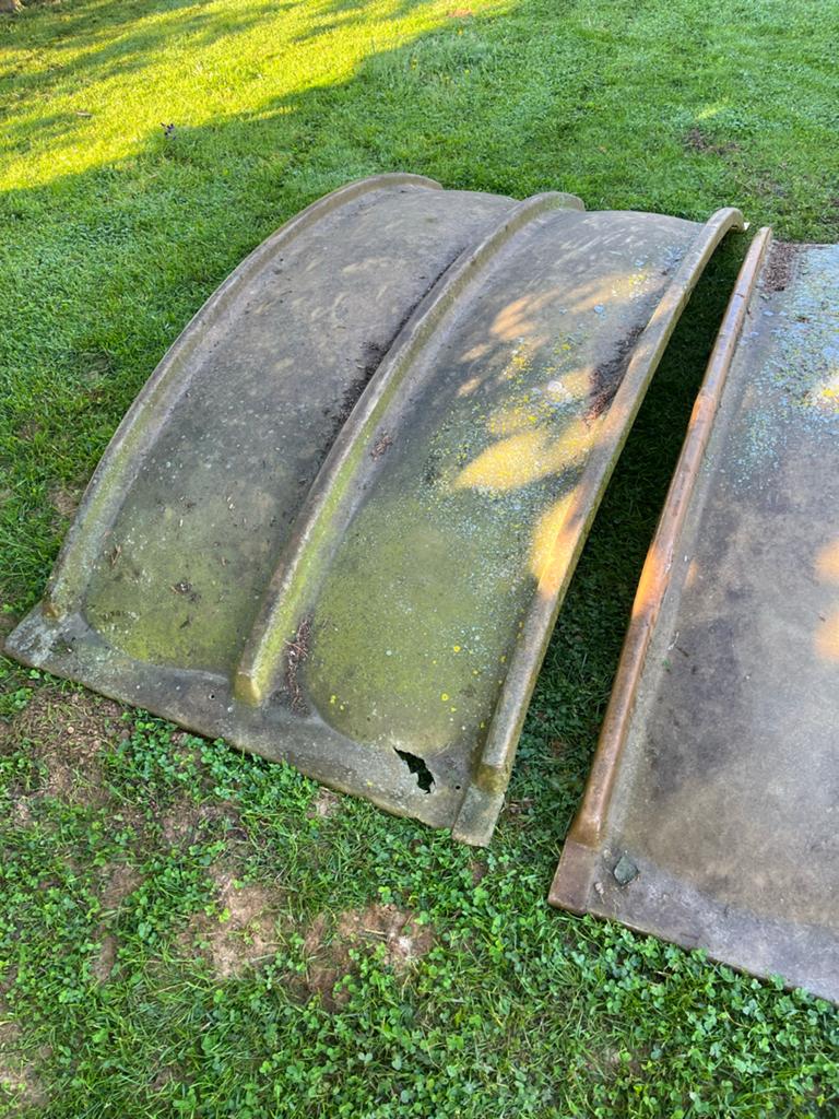 Gebruikte dakpanelen voor brand hout of tuinspullen, Ophalen, Gebruikt, Carport
