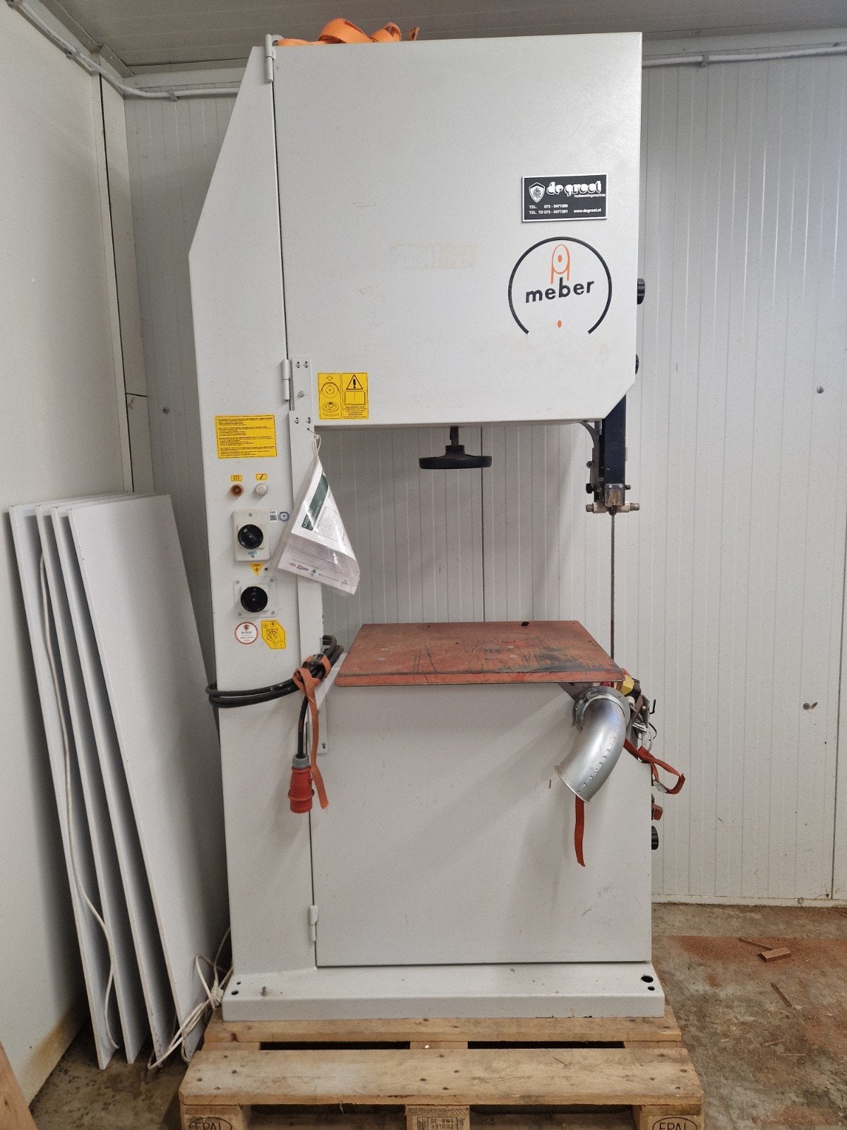 Meber lintzaagmachine, Ophalen, Gebruikt, 70 mm of meer, Lintzaag
