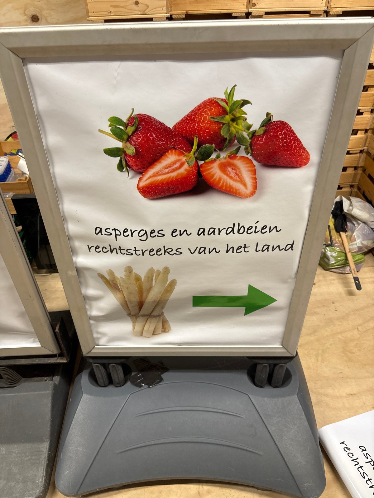 Twee stoepborden, Ophalen of Verzenden, Gebruikt, Reclamebord