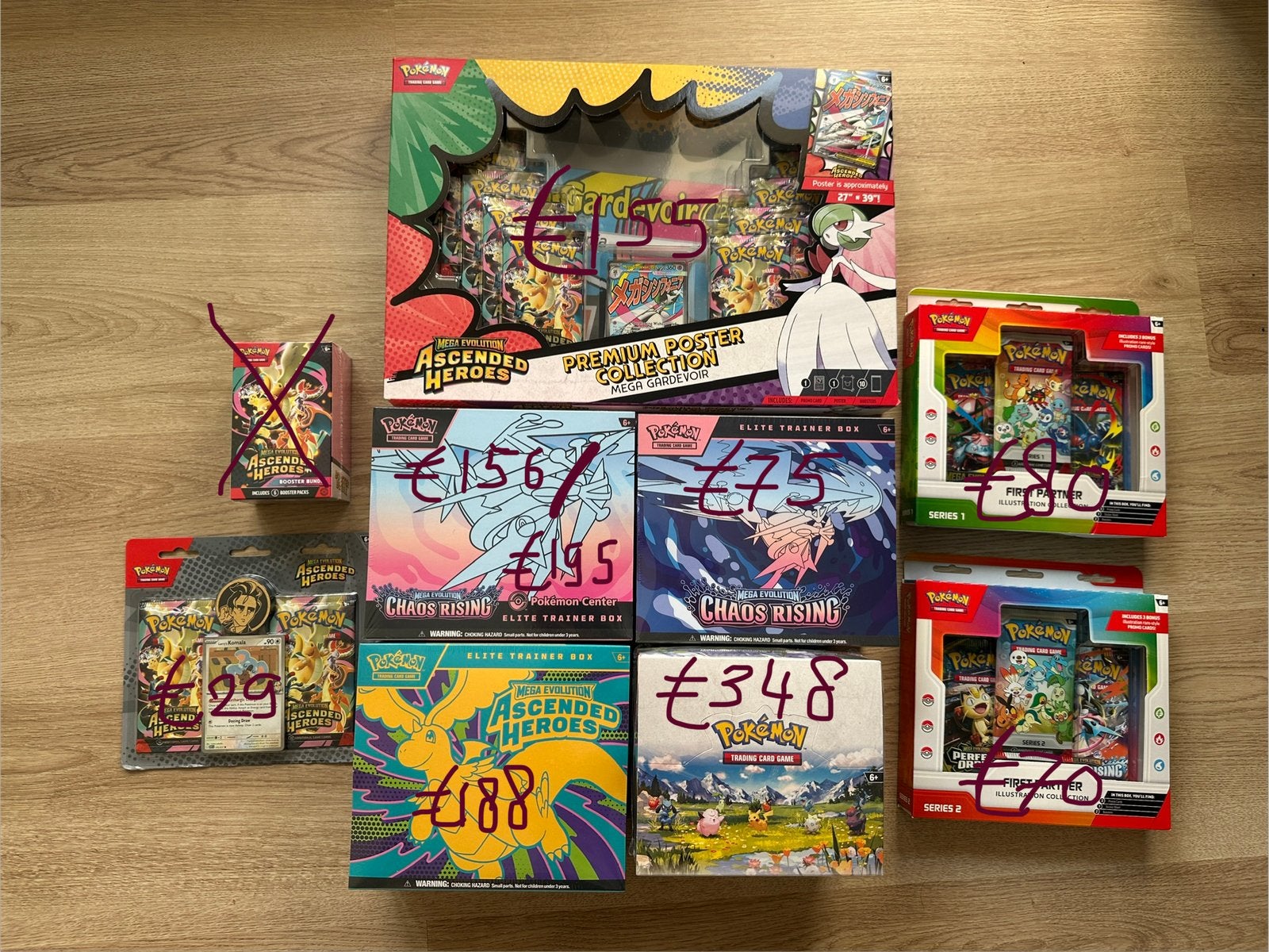 ️Chaos Rising, Ascended heroes, FP 1 & 2 en Pokemon Center, Ophalen of Verzenden, Nieuw, Boosterbox, Foil
