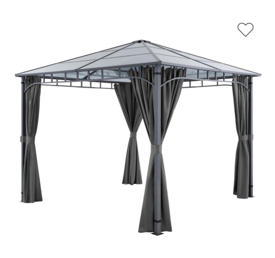 Tuinpaviljoen 3x3 polycarbonaat dak, Ophalen, Minder dan 5 meter
