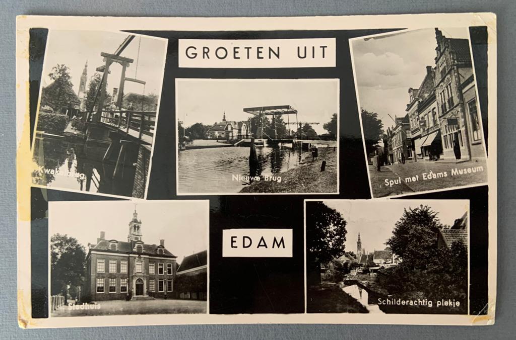 Groeten uit Edam, Verzenden, 1920 tot 1940, Gelopen, Noord-Holland