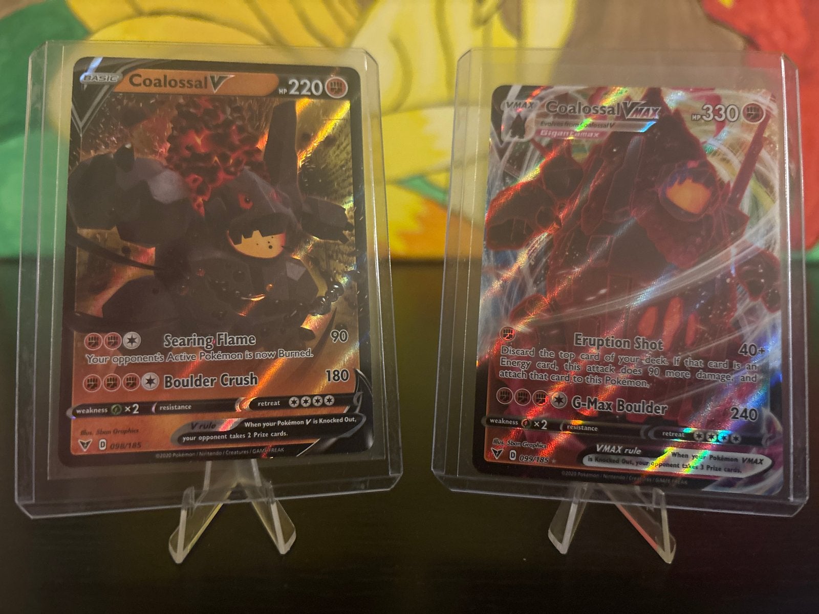 Vivid Voltage Pokémon TCG: Coalossal V & VMAX Kaarten, Ophalen of Verzenden, Zo goed als nieuw, Meerdere kaarten