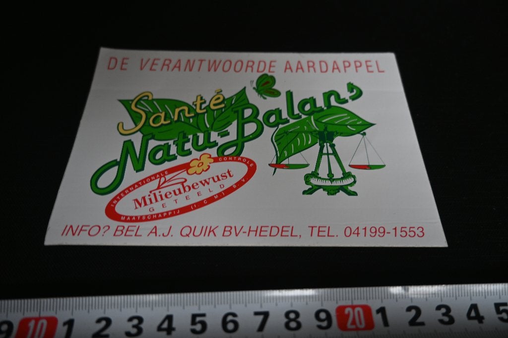 sticker hedel aj quick de verantwoorde aardappel santé, Ophalen, Zo goed als nieuw