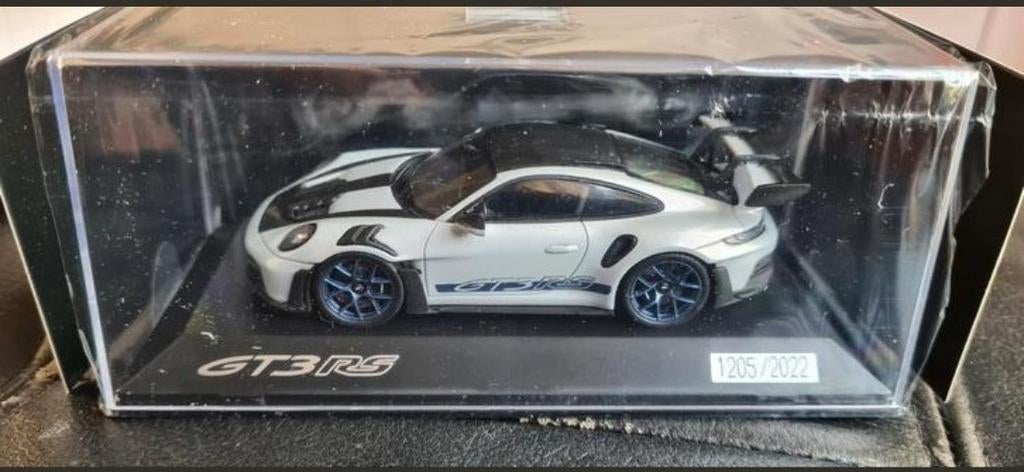 Origineel Dealermodel Porsche 911 GT3 RS 992 Ice Grey nieuw, Hobby en Vrije tijd, Modelauto's | 1:43, Ophalen of Verzenden, Nieuw