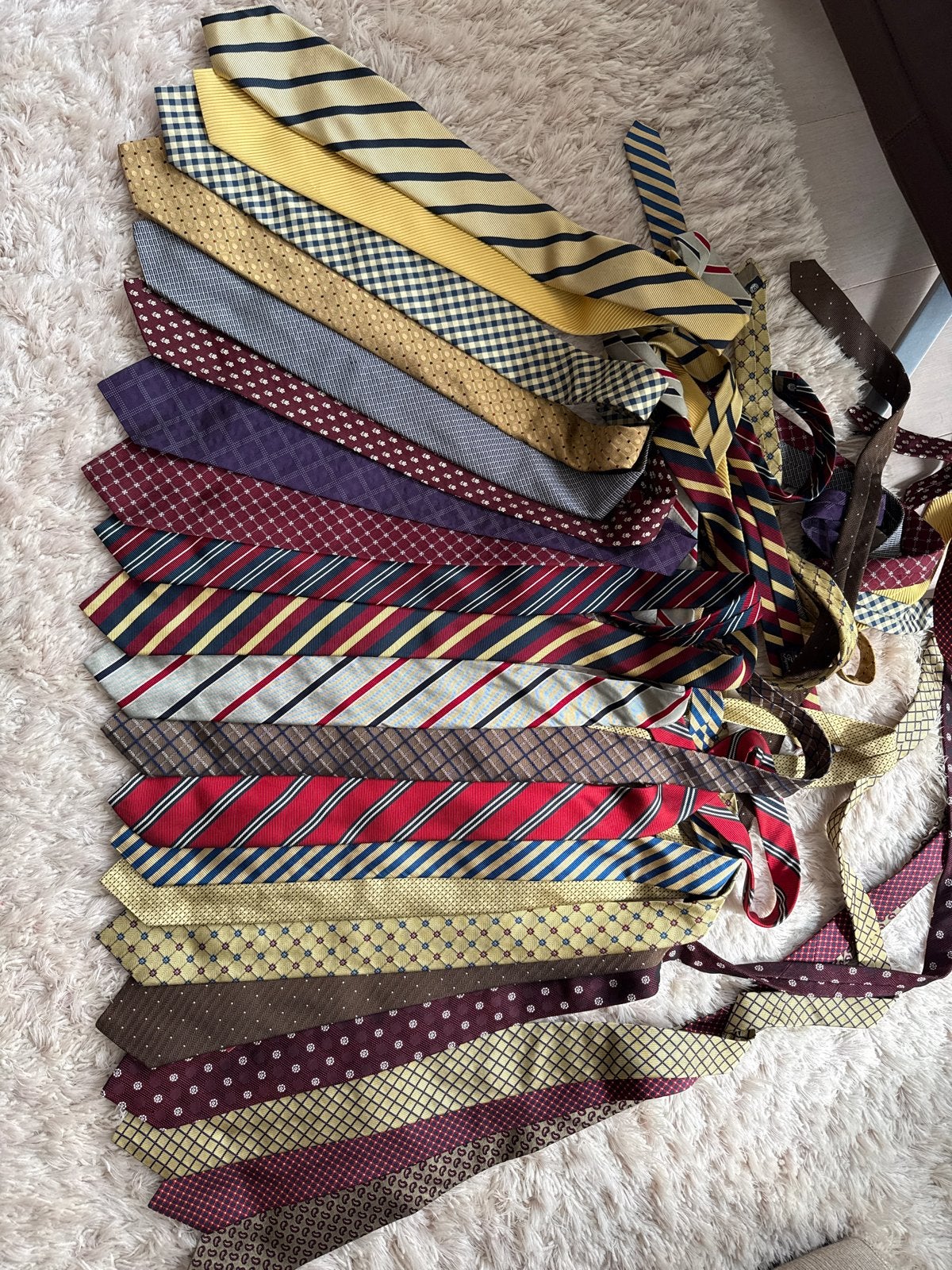 Grote collectie Façonnable stropdassen, Ophalen, Gedragen, Meerkleurig, Met patroon