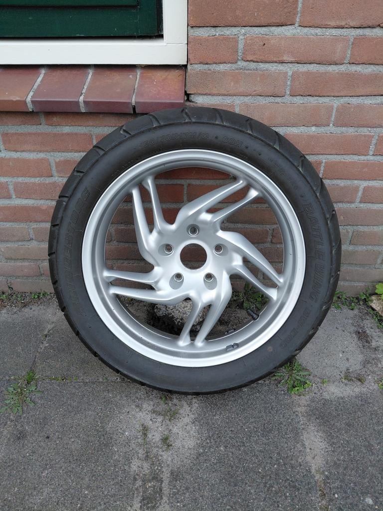 BMW R1200GS achtervelg met band 150/70R17 M/C, Ophalen of Verzenden, Gebruikt