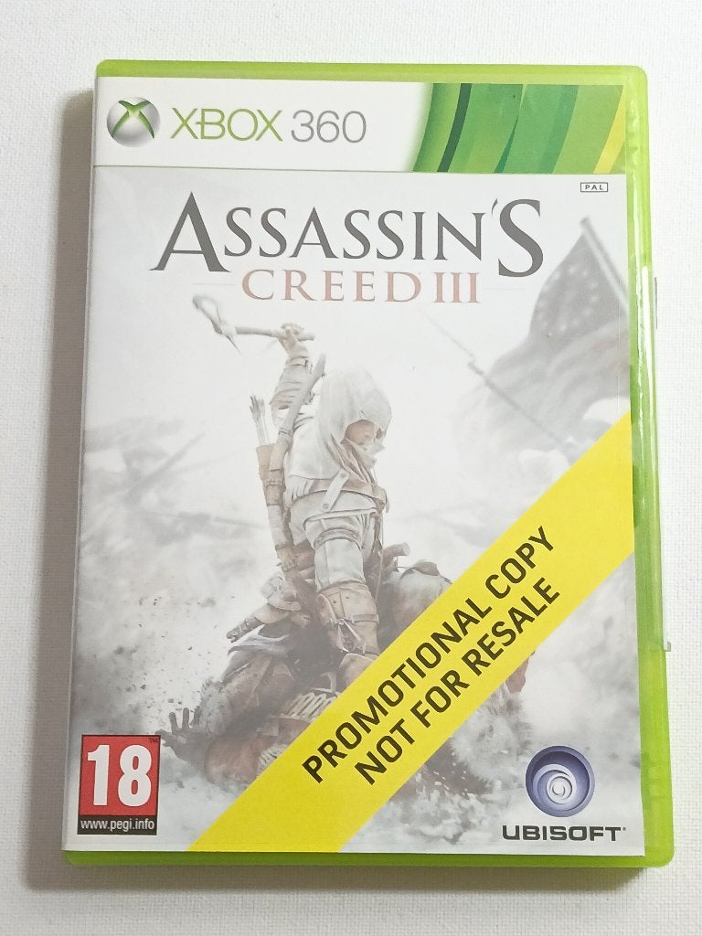 Assassin's Creed III - Xbox 360 - Not for resale - PAL, Avontuur en Actie, Gebruikt, Vanaf 18 jaar, Microsoft