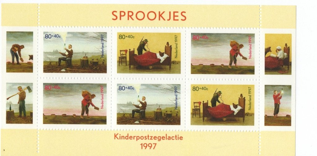 Nederland 1997 Kinderpostzegels Sprookjes Velletje, Postzegels en Munten, Postzegels | Nederland, Verzenden, Na 1940, Postfris