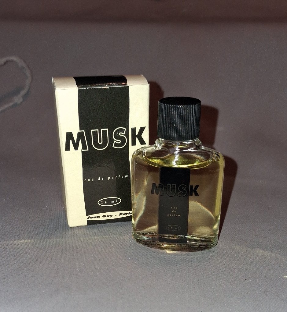 Parfum miniatuur - Jean Guy , Musk + doosje, Ophalen of Verzenden, Zo goed als nieuw, Miniatuur, Gevuld
