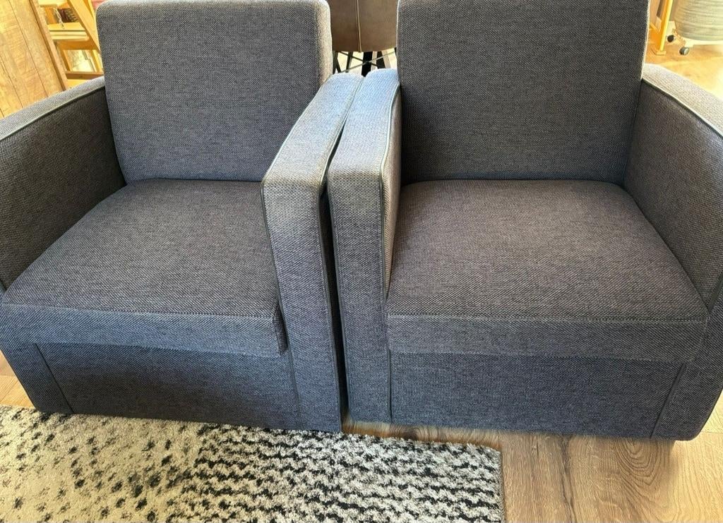 2 gratis stoelen, in nette staat, Huis en Inrichting, Stoelen, Ophalen, Gebruikt, Twee, Stof