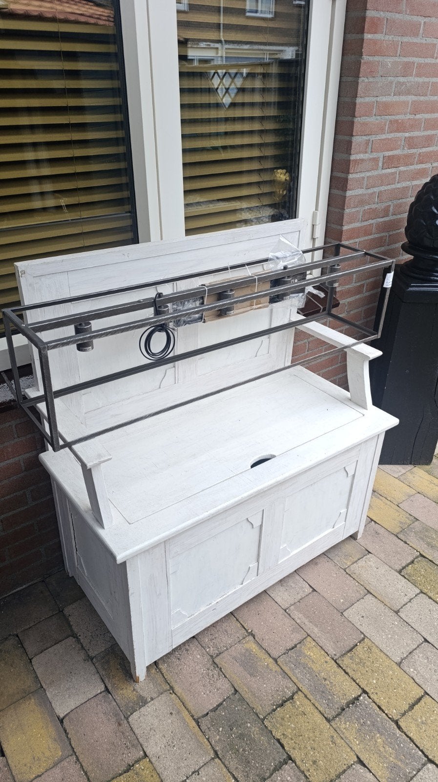 Nieuwe metalen hanglamp met 5 E27 fittingen, Huis en Inrichting, Lampen | Hanglampen, Nieuw, Metaal, E27 (groot), Ophalen