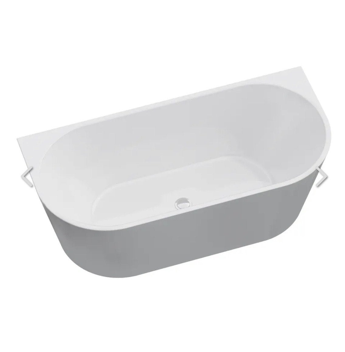 Modern half vrijstaand Bad  170x80x58cm glans, Huis en Inrichting, Badkamer | Complete badkamers, Ophalen, Nieuw, Met bad