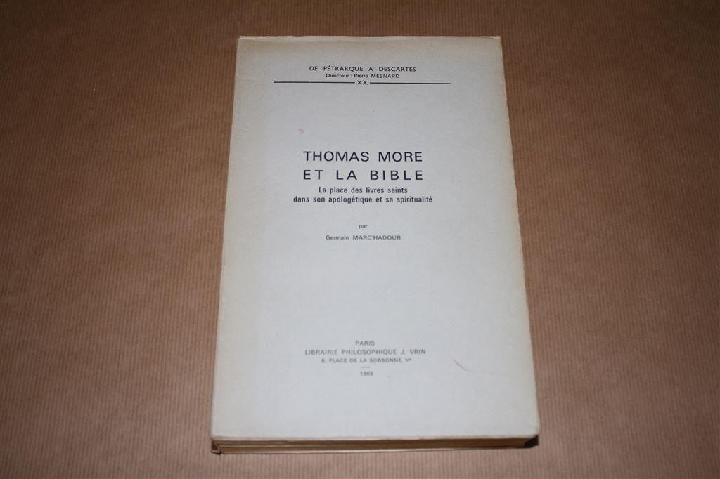 Thomas More et la Bible. Thomas More en de Bijbel., Boeken, Ophalen of Verzenden, Gelezen