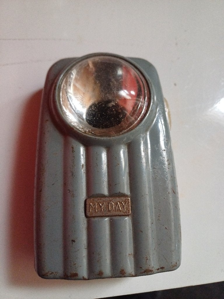 Oude zaklamp my day, Antiek en Kunst, Ophalen of Verzenden