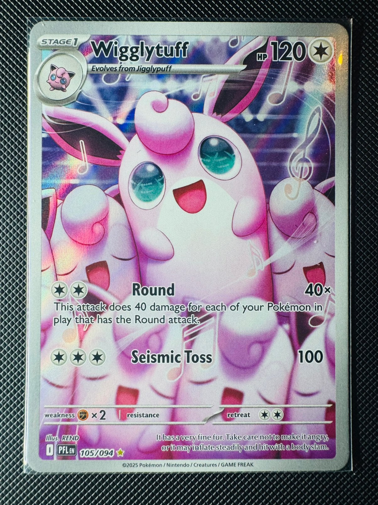Pokémon Wigglytuff #105 Phantasmal Flames, Ophalen of Verzenden, Zo goed als nieuw