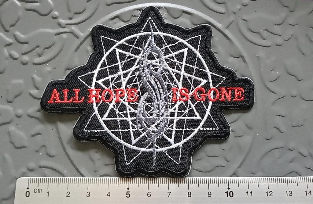 Slipknot erg mooie shaped all hope is gone patch 58, Verzenden, Nieuw, Kleding