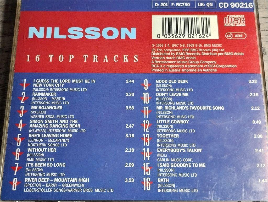 Nilsson - 16 Top Tracks From Nilsson, Ophalen of Verzenden, Zo goed als nieuw