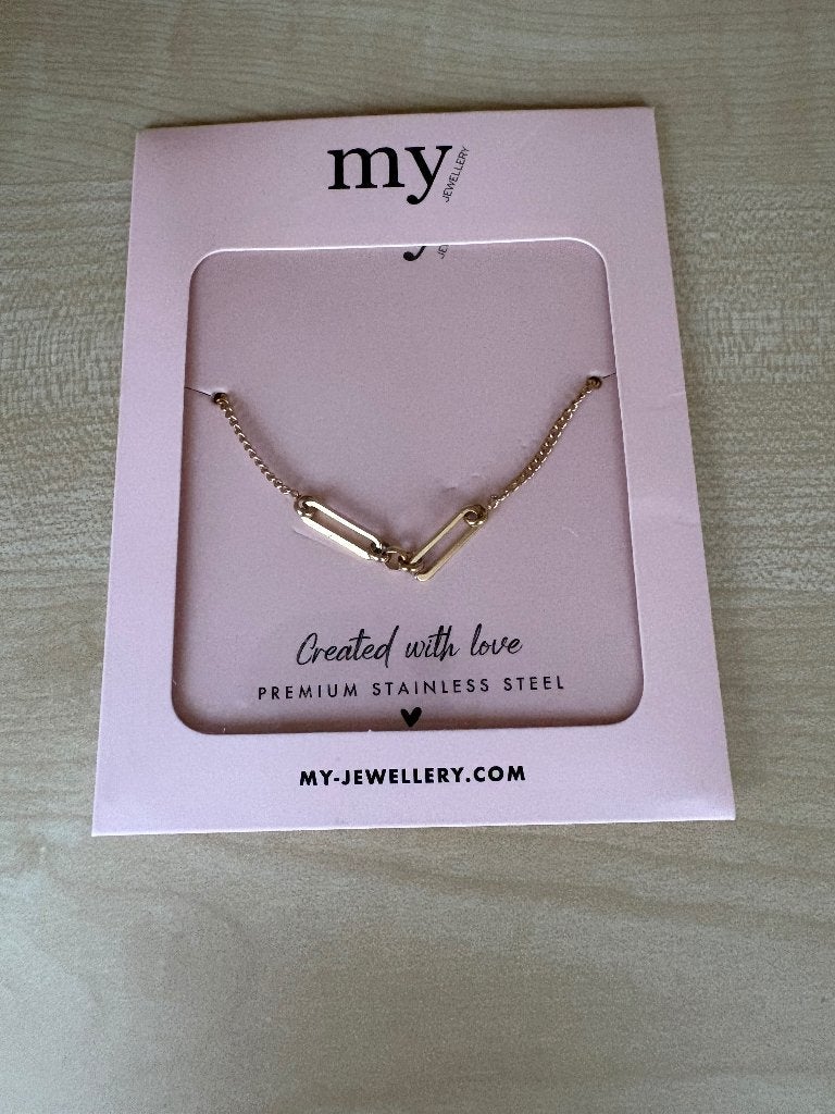 My Jewellery armbandje goud NIEUW €8,95, Ophalen of Verzenden, Nieuw, Goud, Staal