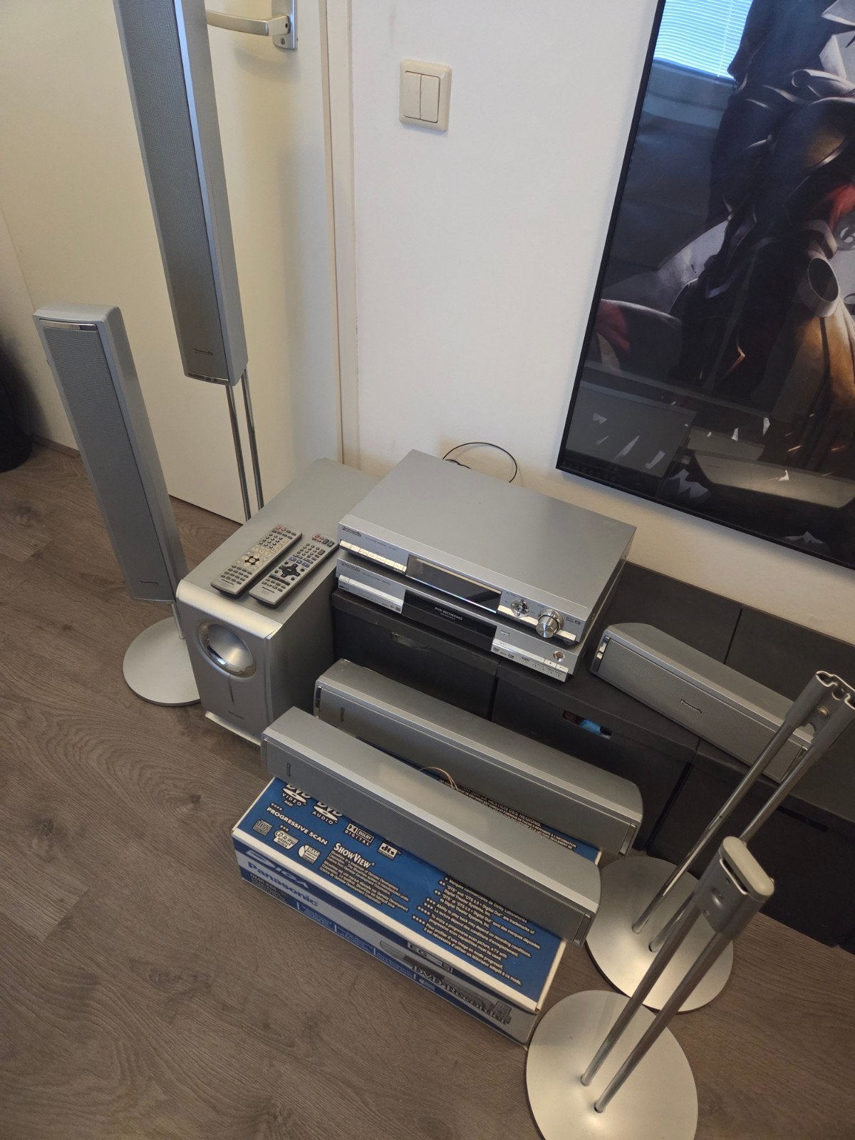 Panasonic Home Cinema Set SA HT07 met DVD Recorder DMR E55en, Ophalen, Panasonic, 70 watt of meer, Dvd-speler