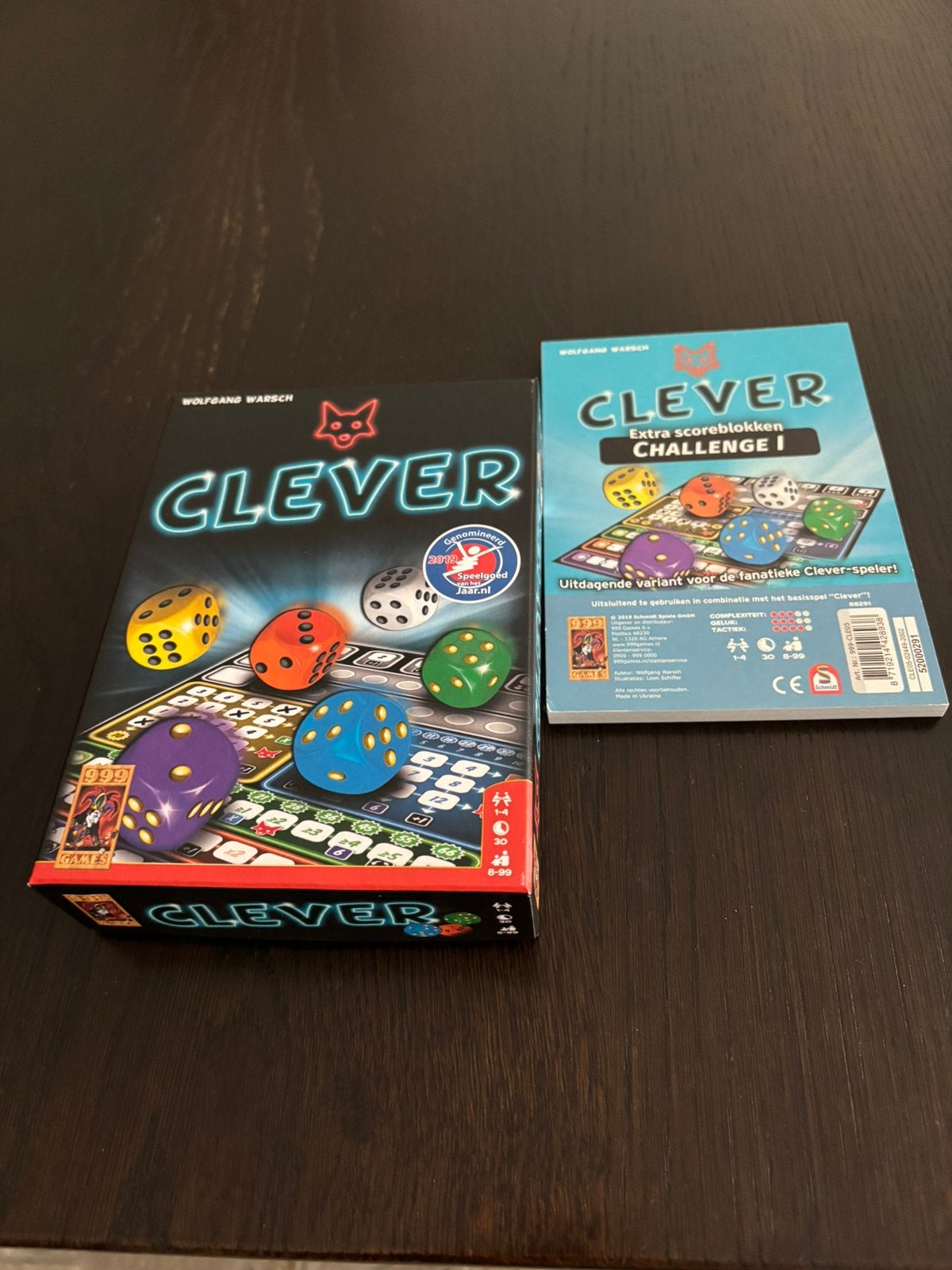 Clever spel met score blok, Drie of vier spelers, Ophalen of Verzenden, Zo goed als nieuw