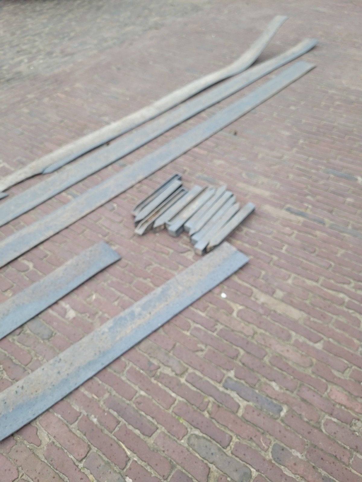 kunstof borderrand, Ophalen