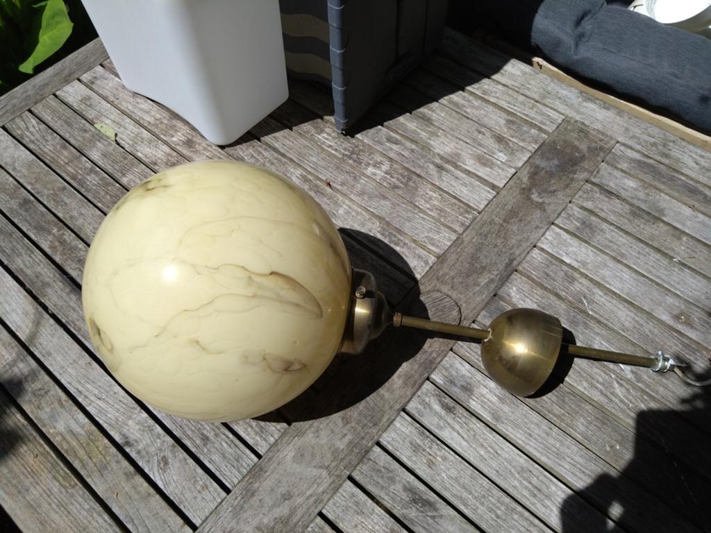Vintage Art Deco Hanglamp, Ophalen of Verzenden