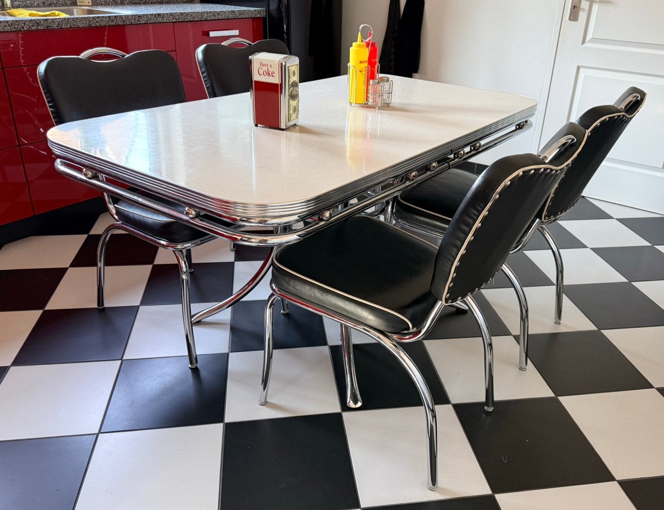 *American diner Bel Air fifties, sixties, retro*, Huis en Inrichting, Ophalen, Gebruikt, Rechthoekig