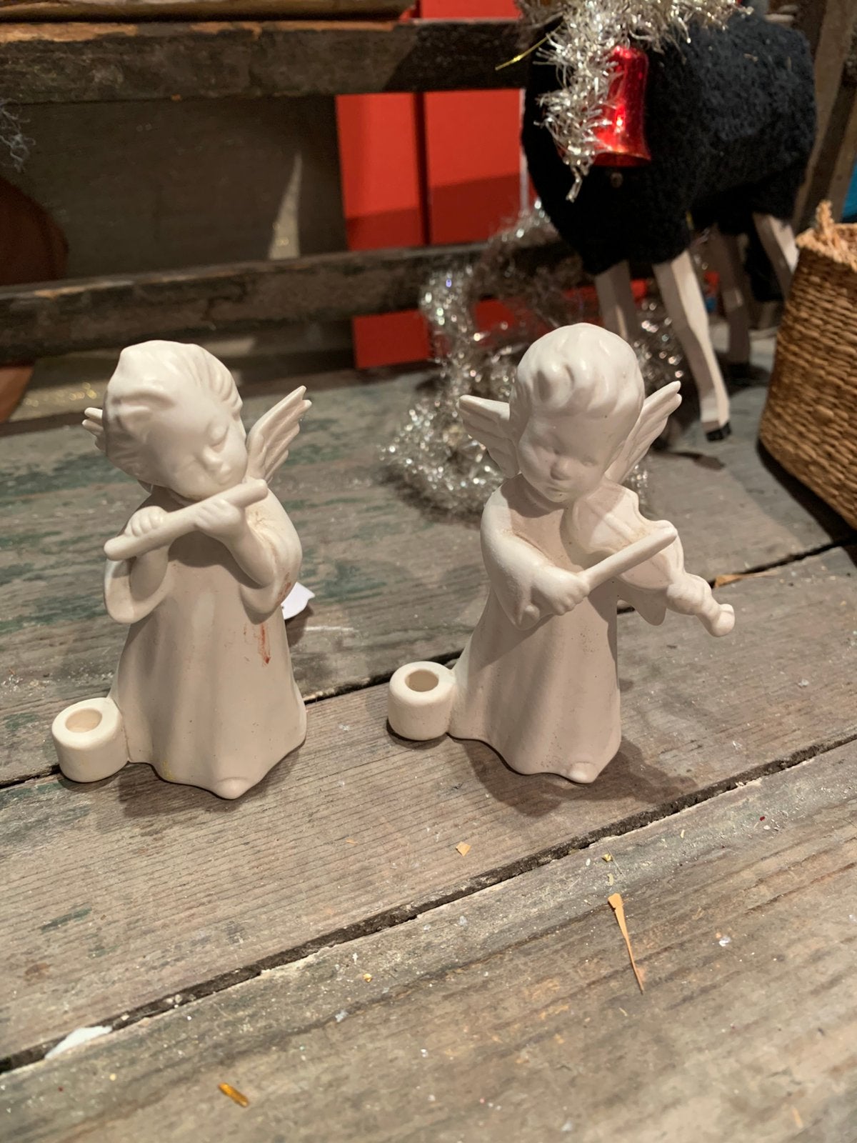 Kerst witte muziek engeltjes goebel, T, Ophalen of Verzenden, Zo goed als nieuw, N