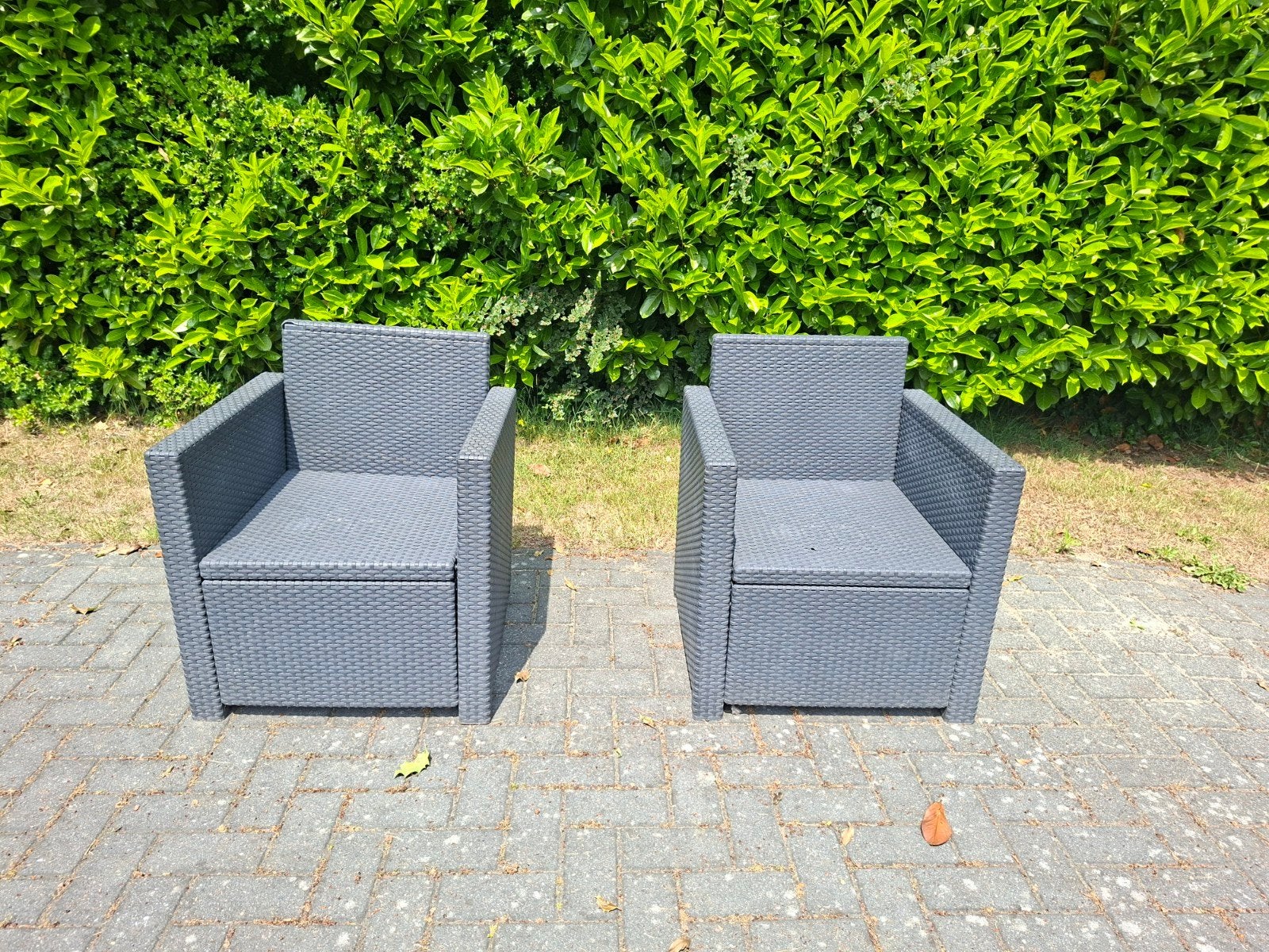 2 Allibert Tuin Fauteuils, Tuin en Terras, Tuinstoelen, Ophalen, Gebruikt, Kunststof