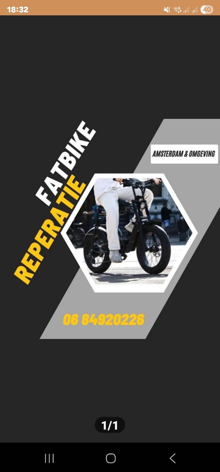 fatbike reparaties & onderhoud, Ophalen, Fatbike, Remmen, Overige merken