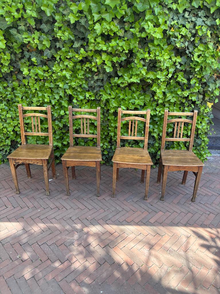 Stoel, Ophalen, Gebruikt, Bruin, Vintage