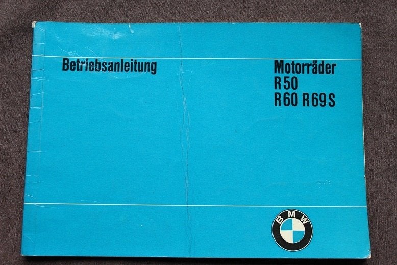 BMW R50 R60 R69S 1965 motorrad betriebsanleitung handleiding, Motoren, Ophalen of Verzenden, BMW