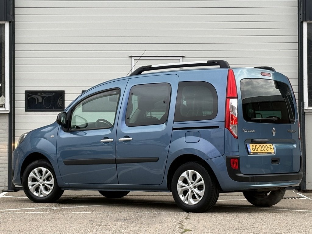 Renault Kangoo Family 1.2 TCe Limited S&S Airco | LM Velgen, Auto's, Stof, Gebruikt, 4 cilinders, Blauw