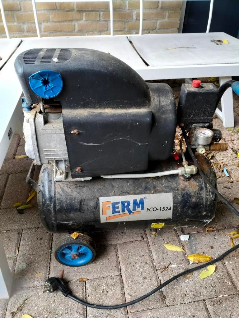 Ferm compressor, Doe-het-zelf en Verbouw, Compressors, Ophalen, Gebruikt