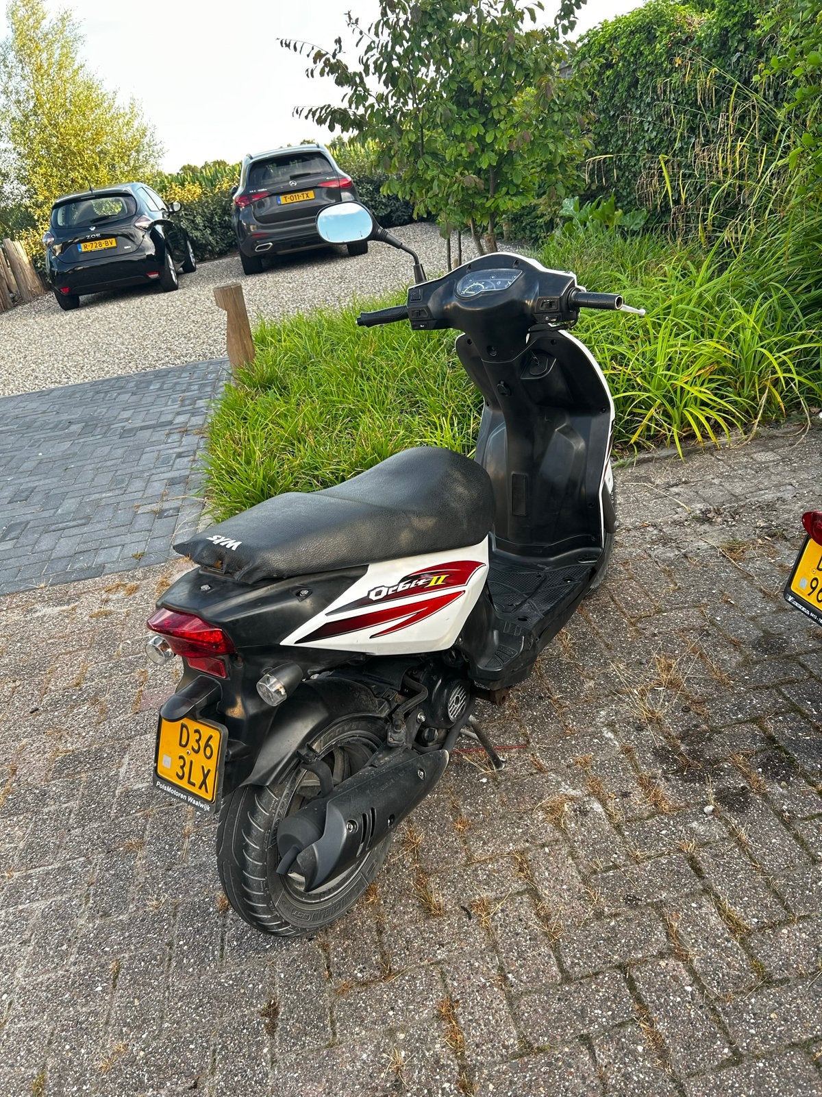 Sym Orbit II scooter - Wit, 22000 km, USB-lader, Ophalen, Gebruikt, Maximaal 45 km/u, Benzine