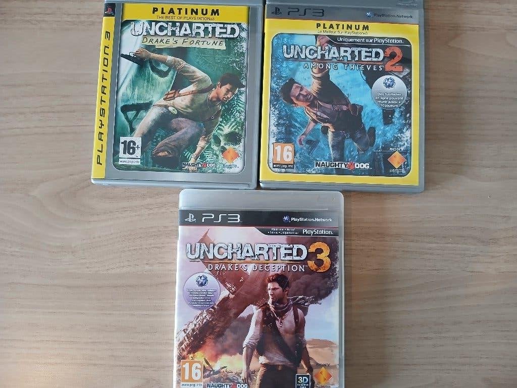 Uncharted PS3 bundel #1, Spelcomputers en Games, Avontuur en Actie, Gebruikt, Verzenden, 1 speler