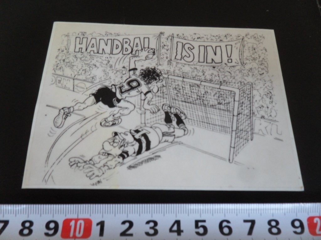 sticker strip Transparant  HANDBAL IS IN  !  *, Ophalen of Verzenden, Zo goed als nieuw
