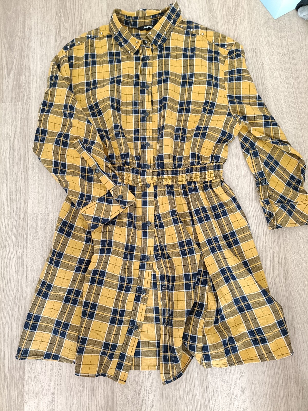 Desigual jurk maat M, Maat 38/40 (M), Verzenden, Geel, Zo goed als nieuw