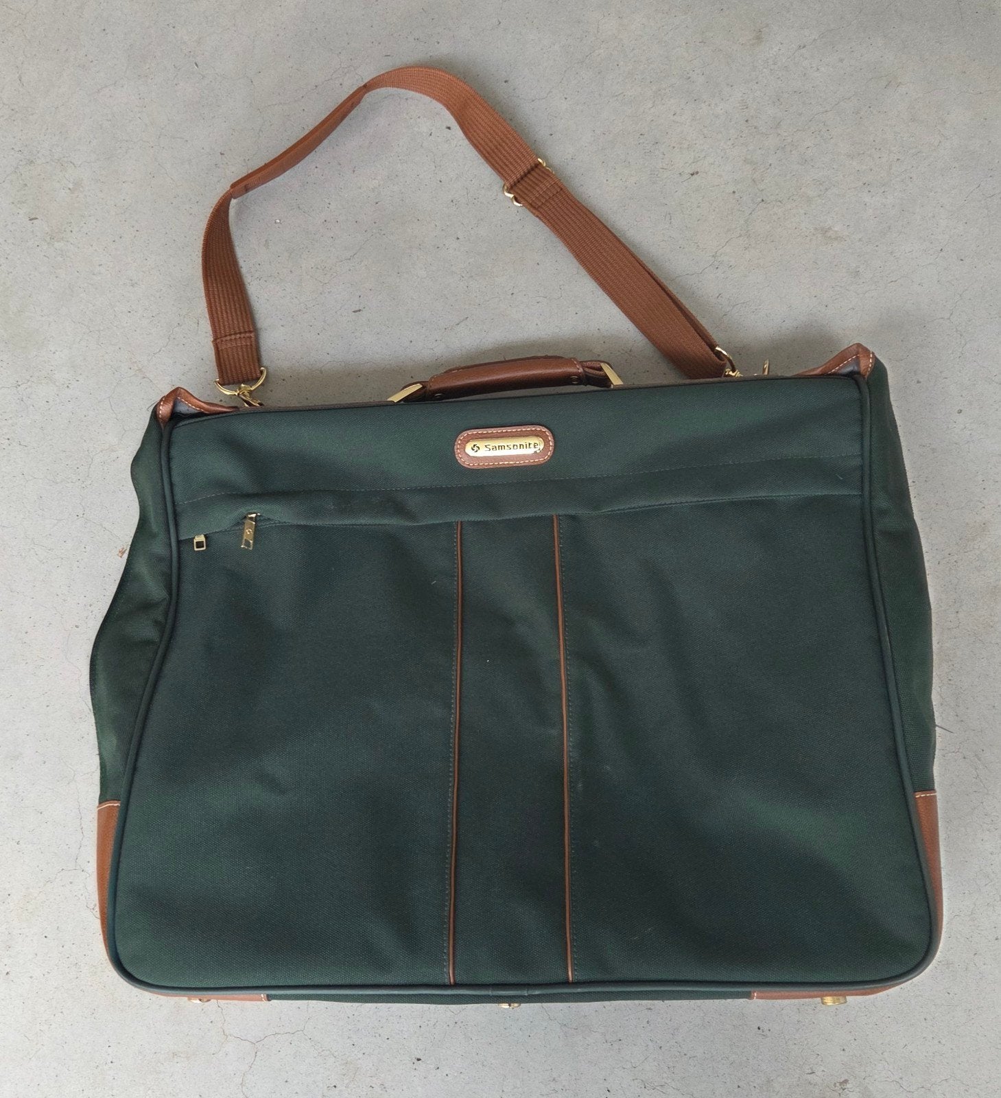 Samsonite Kostuumreistas - 56x47x16 cm, 40 tot 60 cm, Gebruikt, Groen, 35 tot 55 cm