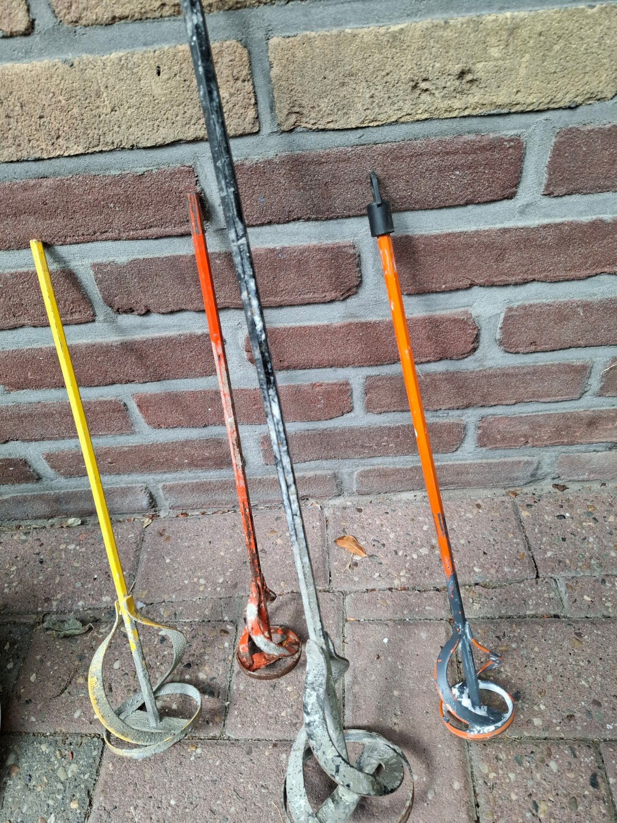 Set van 4 verfmengers/mortelmixers, Ophalen of Verzenden, Gebruikt, Overige typen