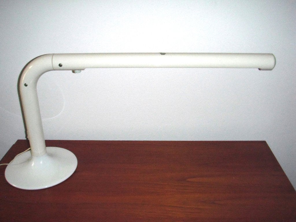vintage bureaulamp scandinavian Anders Pherson, Ophalen, Zo goed als nieuw, Metaal